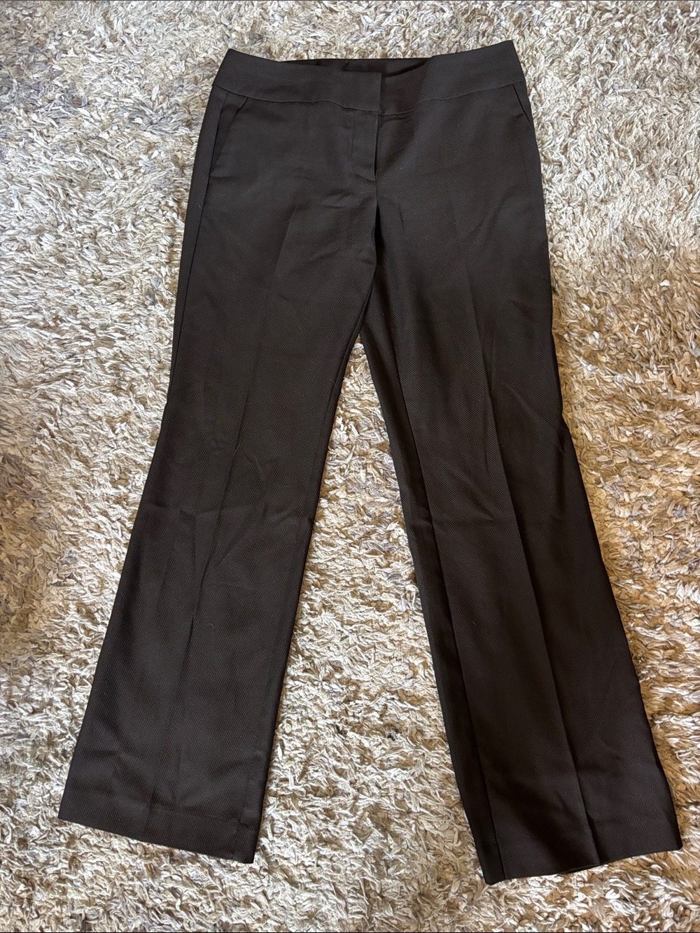 Ann Taylor Black Straight-Leg Dress Pants